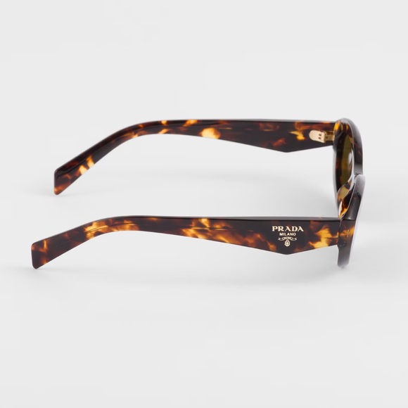 NEW PRADA OVAL SUNGLASSES SPR 26Z 14L09Z HAVANA GREEN PR 26ZS EYEWEAR PR26ZS - Picture 4 of 5